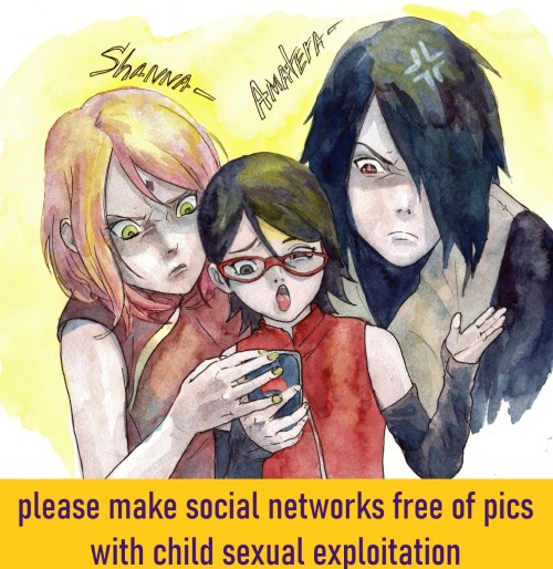 eugeniachbib-draw:social advertisingSarada is 13 years old and she can suffer mental trauma if adult