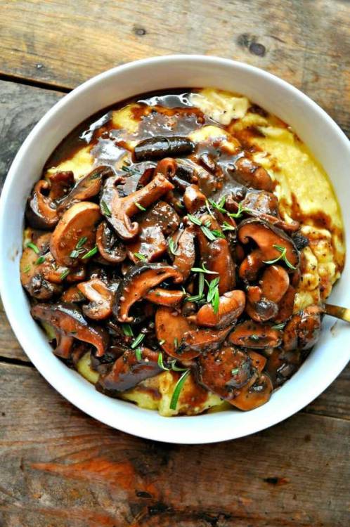 Vegan Creamy Polenta Round UpVegan Creamy Polenta & Red Wine Mushrooms (GF)Creamy Polenta With S