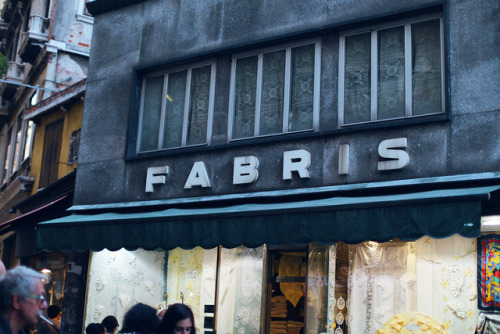 Fabris, the oldest lace maker in Venice. 