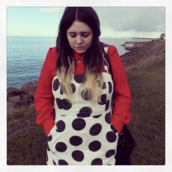 christwearschanel:  I’ve got a war in my mind {ISITVINTAGE.COM} #fblogger #jameelajamil #very #spotted #polkadot #vintage #blouse #sea #crosses #ombre #topshop #bblogger #scottishblogger #edinburgh #fashion #ootd #shopping #easter