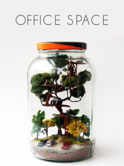 archiemcphee:  We’ve just discovered the newest member of the Department of Teeny-weeny Wonders: This world is Tiny is an ongoing Portuguese art project that utilizes small jars and even smaller figures to create miniature scenes depicting everyday