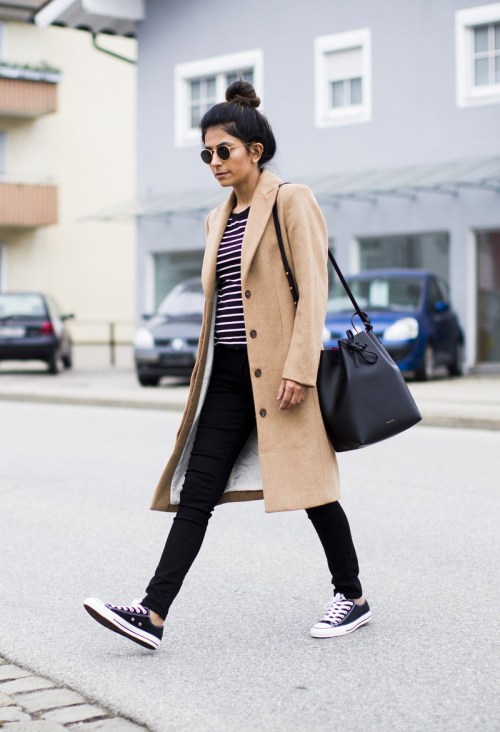 clemeden:  fashion-landscape.com/outfit-ladies-in-levis-converse-camel-coat/