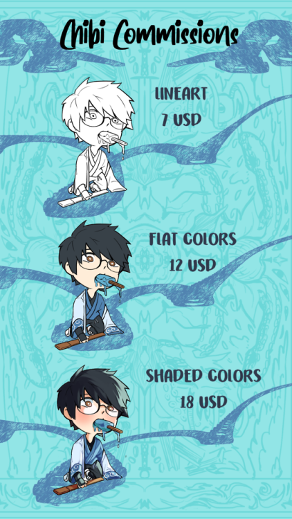 I’ve updated my commission info!! Because I raised my prices there will be free simple decoration ba