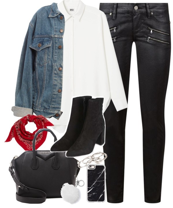 Outfit for an autumn date by ferned featuring iphone cases
Levi s blue jean jacket, 48 AUD / Paige Denim rock n roll jeans, 540 AUD / Topshop black ankle booties, 170 AUD / Givenchy leather tote bag, 2 335 AUD / Michael Kors jewelry, 50 AUD / Pieces...