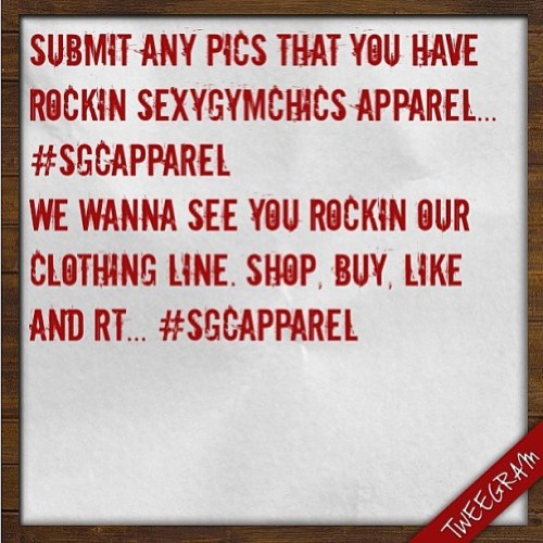 SUBMIT YOUR PICS&hellip; We wanna feature our followers who are #rockinsgc gear!!! SHOW OFF YOUR SGC