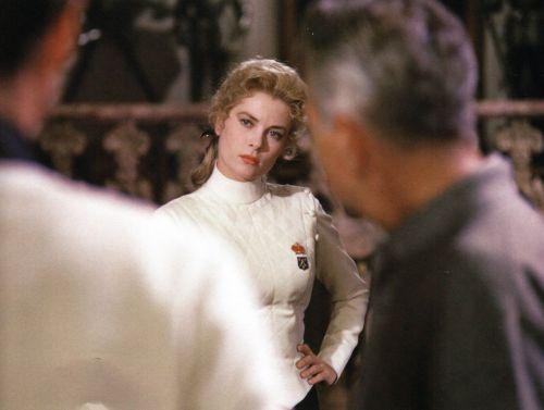gatabella:Grace Kelly on the set of The Swan, 1956