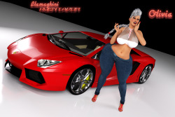 Just Like Lola and Zana&hellip;.. Olivia just want to show off her Car too. The Llamaghini Aventador. She just loves exoticsModel Victoria 4Postwork PhotoshopRender LuxRender and Daz Studio 4.6Enjoy