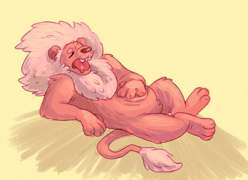 dibsart:  Lion is hungry!