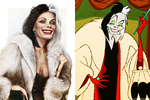 mahaliciously:  spooky-pens:  mickeyandcompany:  Real Life Disney Villains, by Jirka