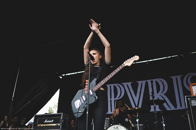 moremetalthanyourmom:  Lynn Gunn of Pvris Warped 2015 Auburn, WA 8/8/15 by MacKenzie