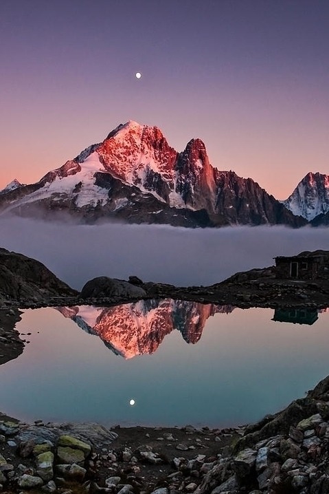 heaven-ly-mind:Sunset on Aiguille Verte by Joris Kiredjian on 500px