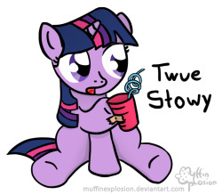 Twue Stowy, bwo! by muffinexplosion  Eeeeecute!