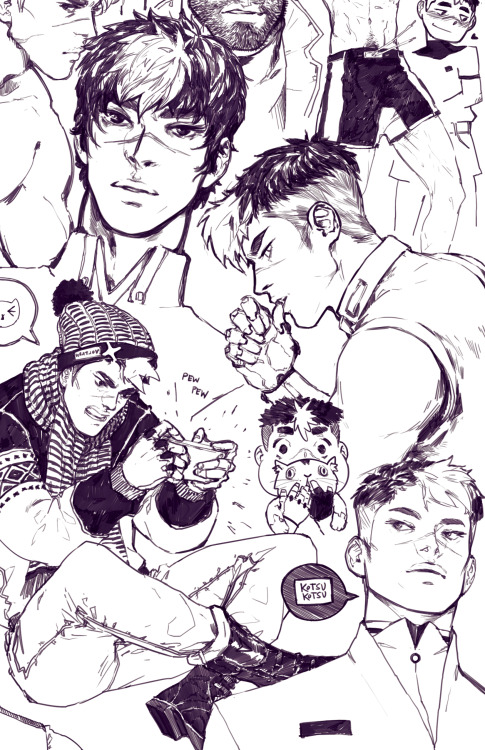 kotsukotsu:  So I drew 28 Shiros. Gonna be a print at Saboten 2016 (A33) and you can also find it (a 10.75 x 16.75 print) on my online store :) 