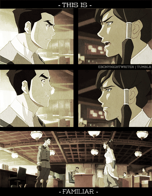 ebonynightwriter:  Parallels | Mako and Korra getting into a fight during the 5th episode of the season. 