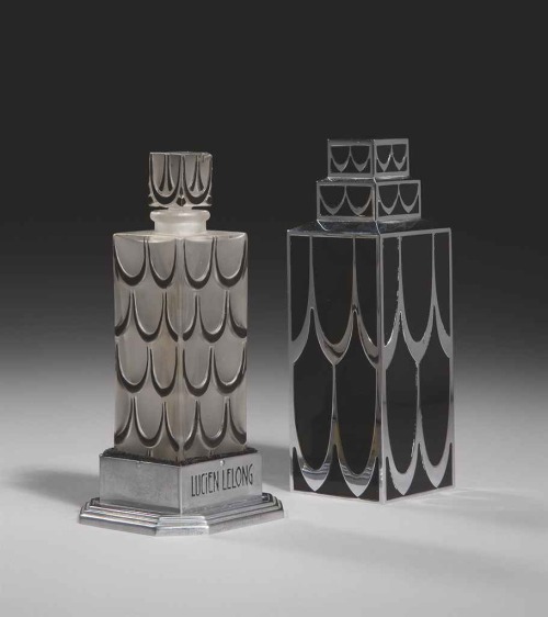 René Lalique, flacon for &lsquo;Perfumes A, B, C, J ou N&rsquo;, 1929. For Lucien Lelong, France.Wit