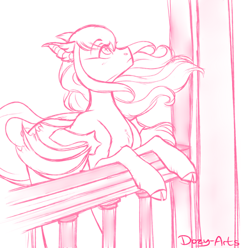 dozy-arts: Cleaned up sketch of my oc Pandora. I’m thinking of offering this sort of thing as a commission option, probably like บ for a full body and ฟ with a bg.  [Do not remove caption or repost anywhere]  
