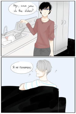 pastel-crown:  Yuuri’s getting real tired of your crap, Victor. ( from [this tweet] )