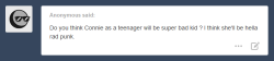 I&hellip; don’t know. I would assume not but I’m not really an authority on youth and teen phases. I kinda skipped the whole rebellious thing. Actually, I’ve basically been the exact same since I was a kid, just a little more restrained.additionally