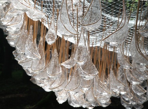 itscolossal:Rainwater Collecting Installation by John Grade Dazzles Like an Outdoor Chandelier