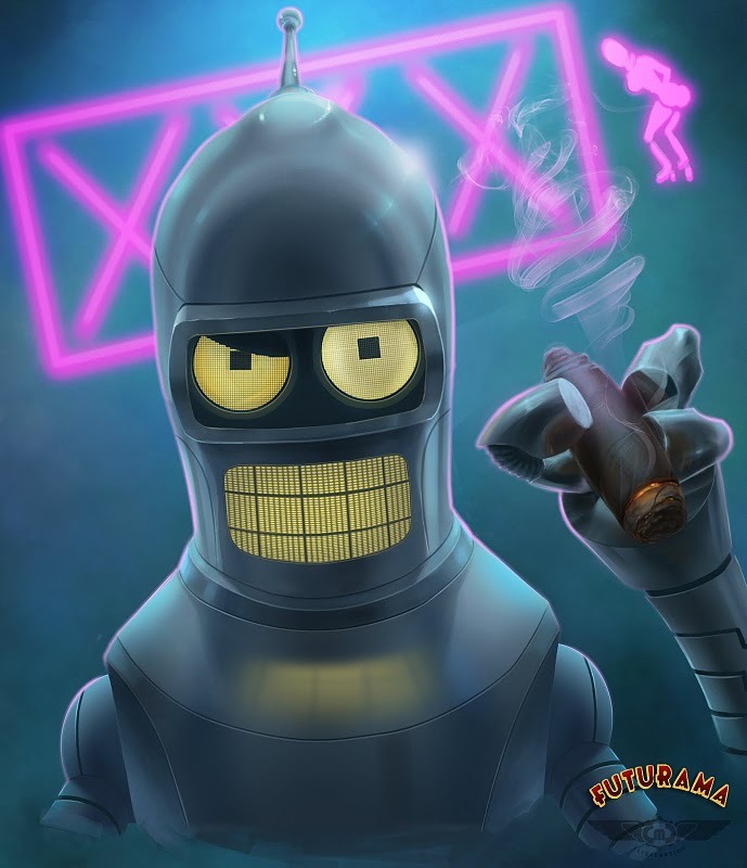 masterofkarateandfriendship:  Futurama by Cristian Melián  1,600th like. Dat Leela