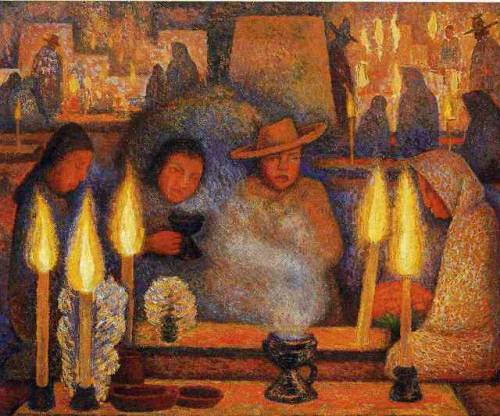 artist-rivera: The Day of the Dead, 1944, Diego RiveraMedium: oil,panel