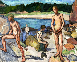 bofransson:  Heiberg, Jean (1884-1976) Bathing Boys (1911) 