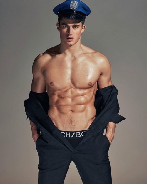Ready for my Village People 2018 auditions. Stunner supermodel @pietroboselli by @bjpascual. #pietro