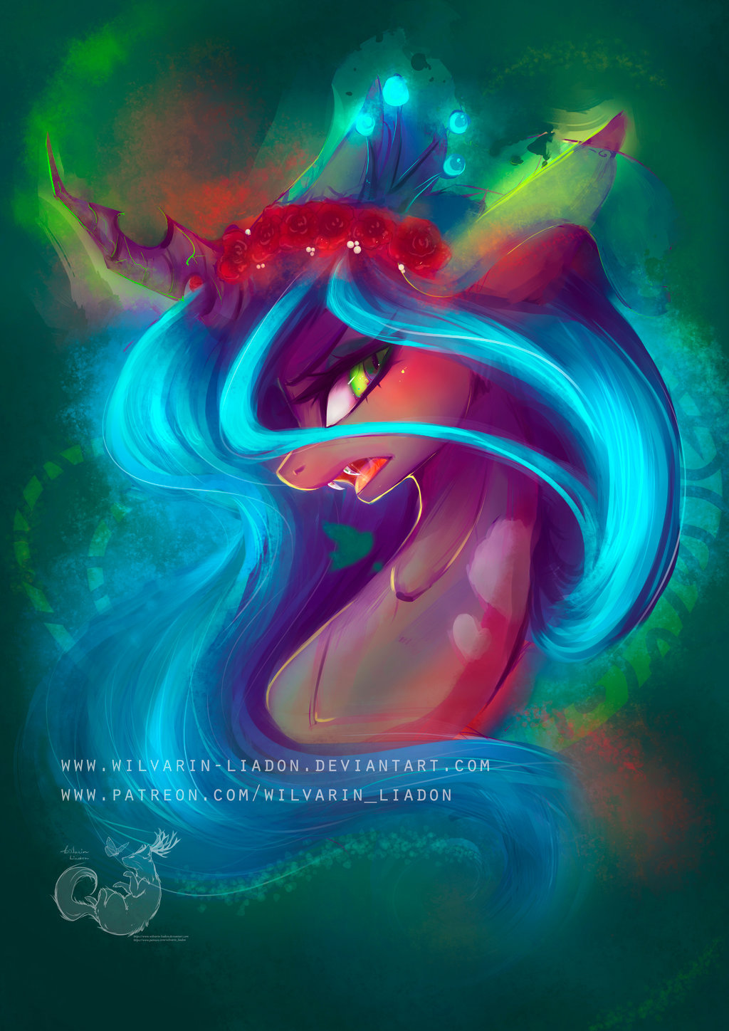 mylittleponyoficialg4:  Queen Chrysalis REDRAW [with SPEEDPAINT] by Wilvarin-Liadon