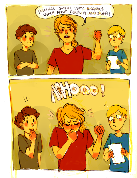 alexanderperchov: litoste: but what if enjolras had spring allergies oh my god that look on combefer