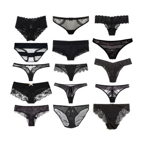 creepy-cute:  all the black underwear 