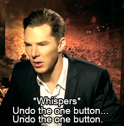 anothermindpalace:  Benedict giving fashion advice to the person interviewing him. [x] 