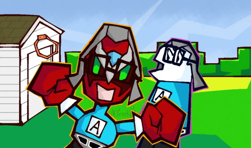 Redrew A Screenshot From An Aquabats Thing.
