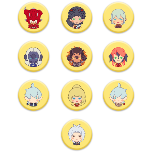 Lots of FFXIV charms, buttons and prints are available on my new online store! Charm restocks are co