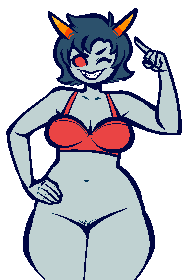 luckyspots: daspyorno:  A bottom heavy Terezi I doodled.  Ohhh golly gosh yesss 
