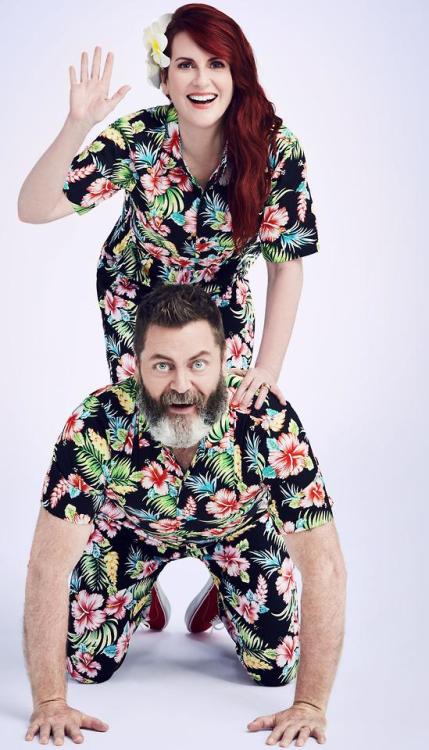 megan mullally and nick offerman