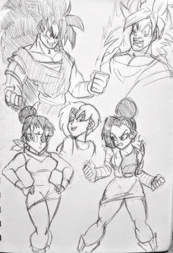 Fusion scribbles: Radito, SSJ Radito, Chima,