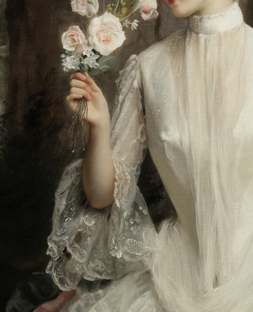 aegeane: Gustave-Jean Jacquet, Un élégant bouquet (detail)