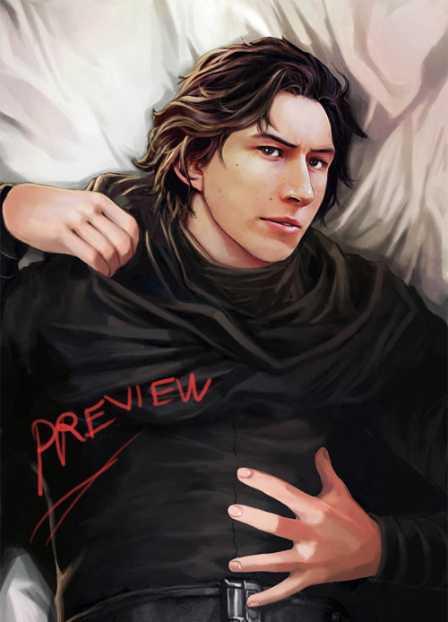 brilcrist: My Kylo progress~The “normal” version is almost complete~ while the injured version (yes!