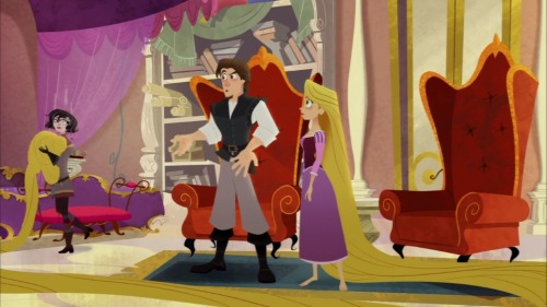 Guys!!! I Just Remember That In TBEA Both Eugene And Rapunzel Asked Cassandra Where Is The War In The