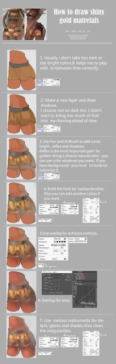 This is my first tutorial “How to draw gold materials”.If you want support me and see that kind of l