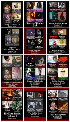 masterlovehurts: If you’re looking for my short stories in collections of four at a time, then you probably want to take a look at these. There are currently 12 compilations/collections. :) Smashwords has a nice list of my collections on this page: