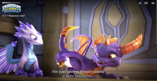sturmtruppen:  If you join the Skylanders Academy Spyro the Dragon will send you a picture if his butthole. 