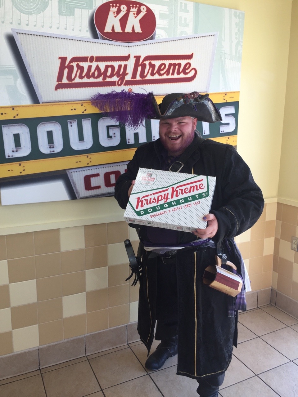 grace-and-ace:  aroaceinyourface:  Free donuts for talk like a pirate day! Went for