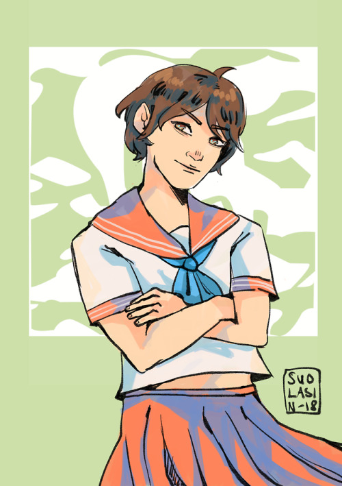 suolasin-remade:seifuku + 999 week!!!might do at least snake and aoi later if i have time OTL
