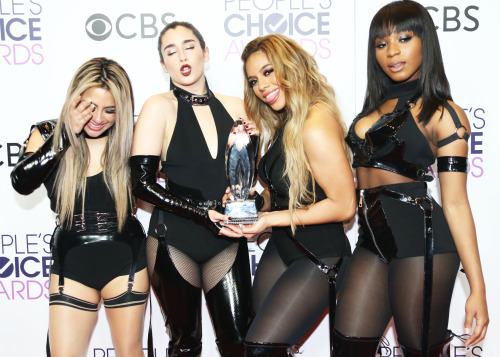 Dinah Jane, Lauren Jauregui, Ally Brooke and Normani Kordei of &lsquo;Fifth Harmony&rsquo;, winners 