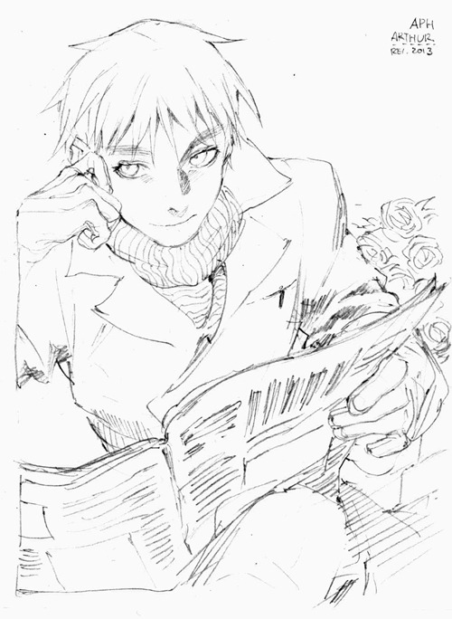 demmy-j: UsUK sketches from Rei’s signed painted sets. (●´∀｀●)