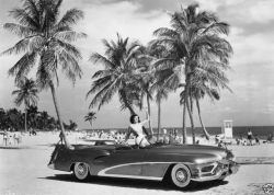 theinsidesource:  Isn’t the Buick Lesabre a beauty? Inspired by this 1950’s promotional photo, we searched for the real deal and found some of these proud vehicles available on eBay. 