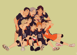 rainbowthinker:  Haikyuu Print I’ll be selling at Overload. I’m dead exhausted. [Patreon]