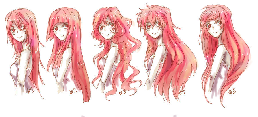 butch-and-lesbian: Anime hair guid <3 - Art References