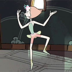 dance-like-a-tree:  does anyone have that gif from Giant Woman of Pearl spinning after seeing Amethyst dance?  This? 